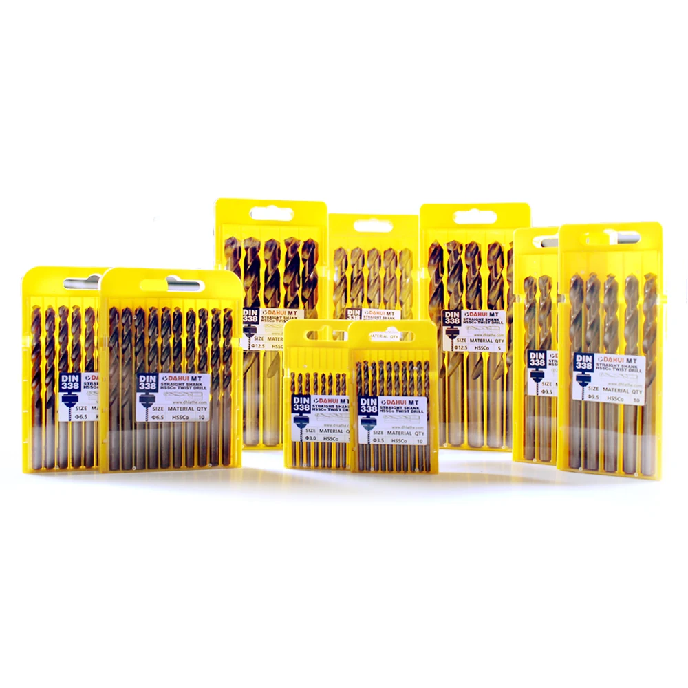 Din338 Fully Ground Power Tool Accessory Hss Inox Drill Bits For