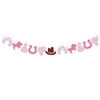 Rosa-8:1 pz striscione glitterato