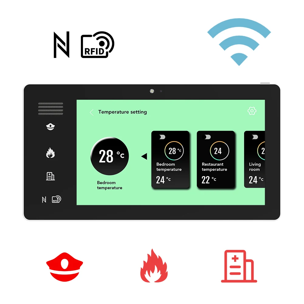 7 Inch Smart Home Gateway Control Panel Wall Tablet Zwave Zigbee Tablet Android Smart Home Automation