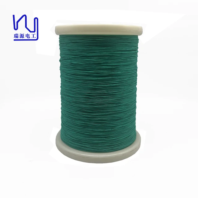 2USTCF Green color 0.071mm*84 Real Silk Serving copper Copper litz wire
