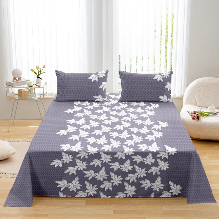 23 Pieces Printed Hotel Sheet Set Super Soft Microfiber Bed Sheets