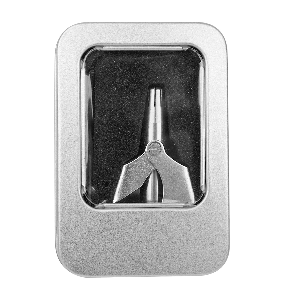 Профессиональное портативное ручное средство для удаления волос в носу из нержавеющей стали для мужчин и женщин