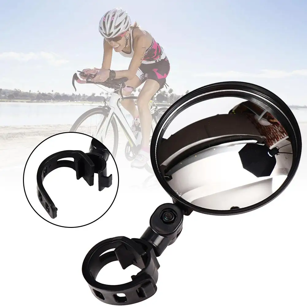 Superbsail Universal Bicycle Motorcycle Rearview Mirror 360 Rotation Adjustable Round Ellipse Rear View Mirrors For Road Bike supplier