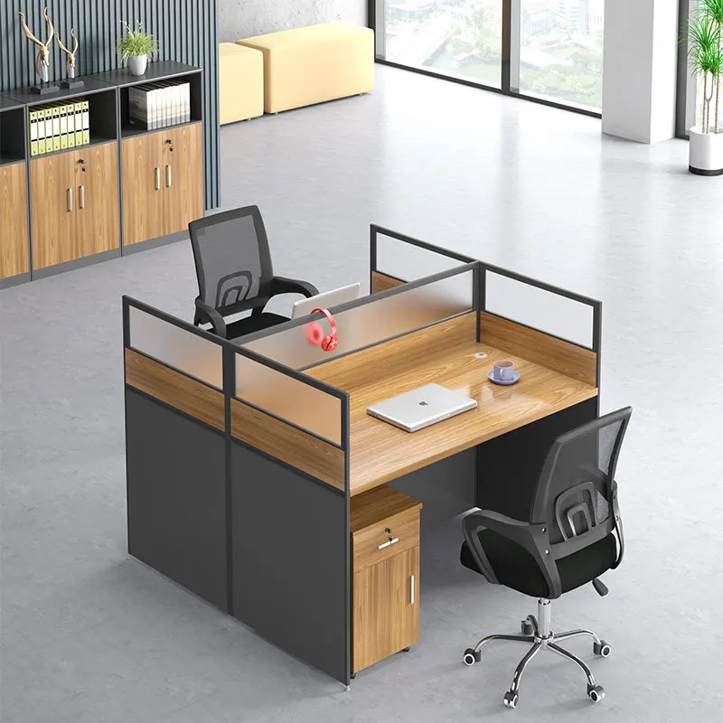 Ekintop Manufacturer Modern Modular Office Furniture Workstation Office Workstation Desk for Office 2 4 6 Person Seater