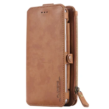 Free Shipping 1 Sample OK FLOVEME Custom Accept Business Purse Leather Case For Samsung Wallet Leather Mobile Phone Case