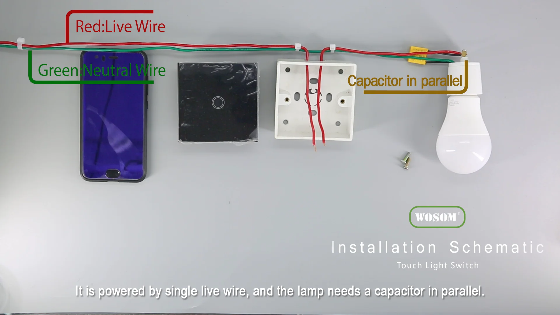 Switch Wall Touch Smart Home 220v Switch 1 Gang 1smart Home Switch