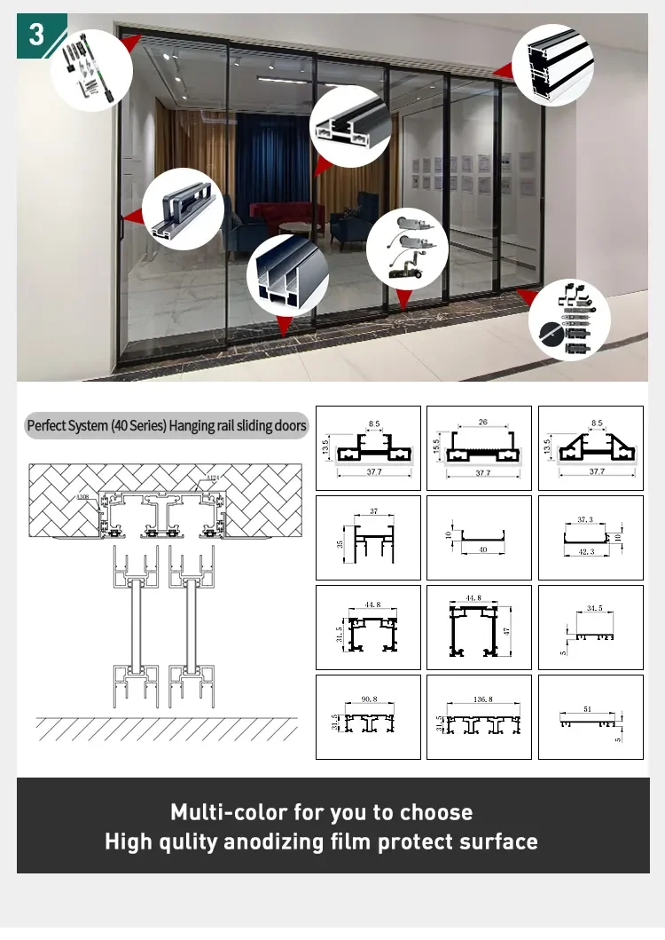 Custom Aluminum Profile Sliding Door - Guangdong Manufacturer
