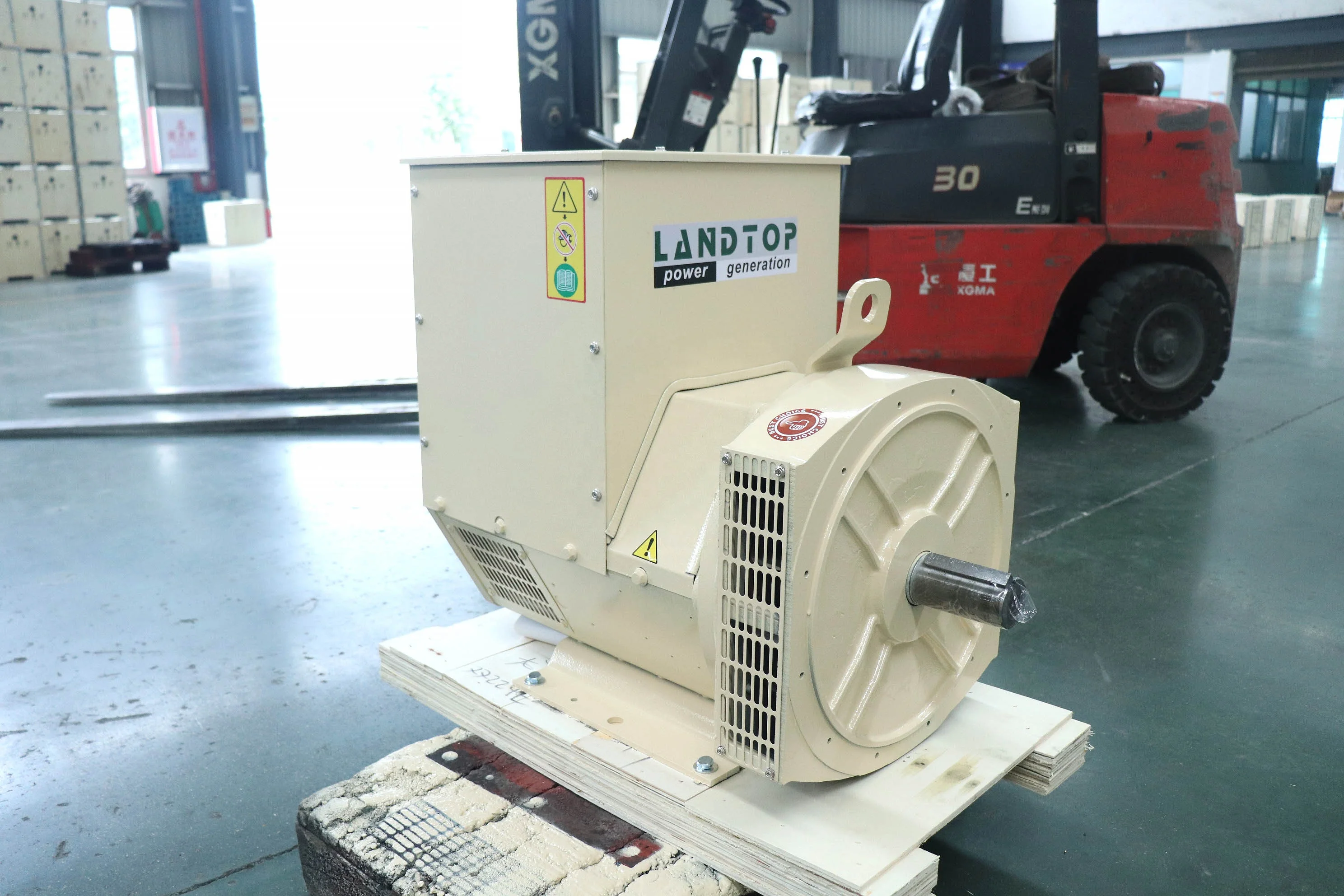 LANDTOP 48kW 60kVA AC Alternator Generator 50kW Dinamo with Shaft Double Bearing 3 Phase Full Copper Brushless Dynamo on Sale