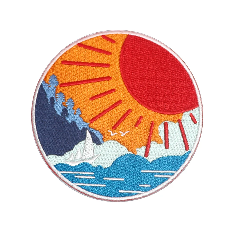 Custom Embroidered Embroidery Patch Iron on Clothing Designer Patches