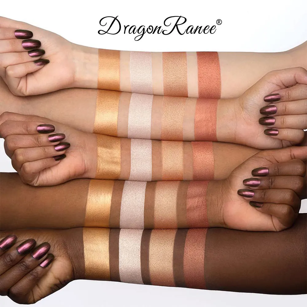 4 вида цветов хайлайтер Румяна палитры Высокое качество оптовая продажа продолжительный Блестящий водонепроницаемый освещения