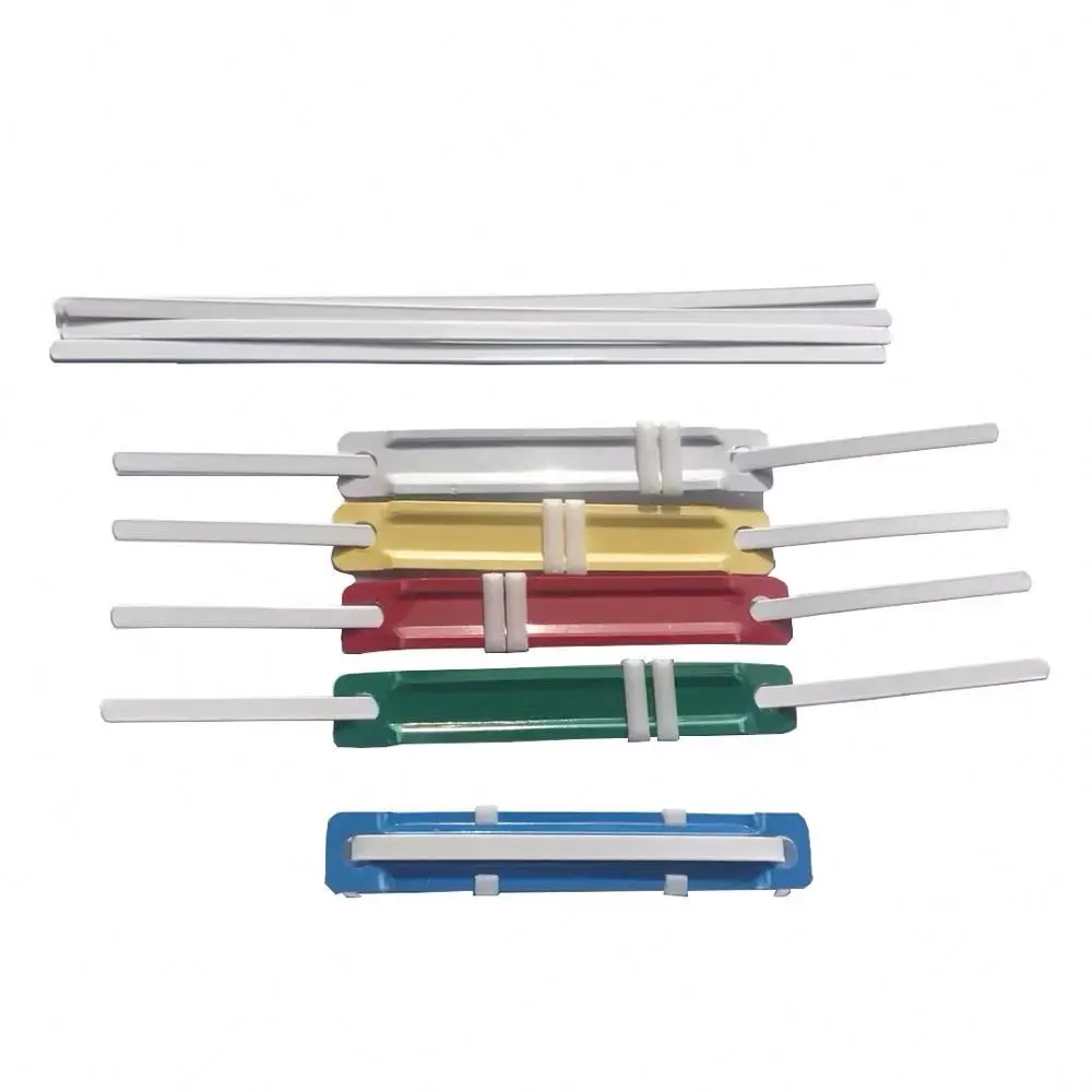 Комплект из 2 предметов бумага Крепеж пластиковый органайзер связующих бумага крепеж красочные документы файлы зажим