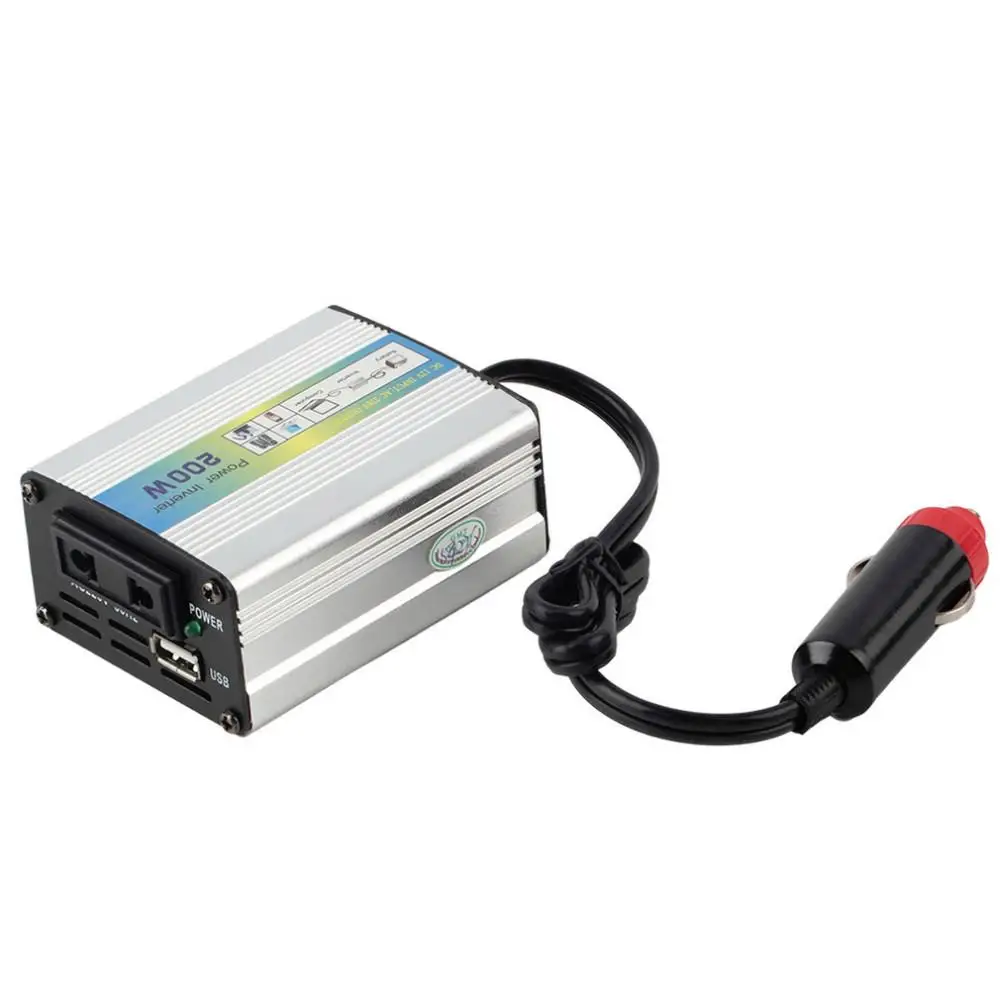 Auto Car Power Inverter USB Charger Adapter 12V /24V to 220V Converter Adapter 