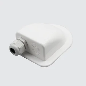White Single/Double IP66 Waterproof UV Resistance ABS Solar Mounting Bracket Cable Entry Gland for Caravan RV Boat Motorhome