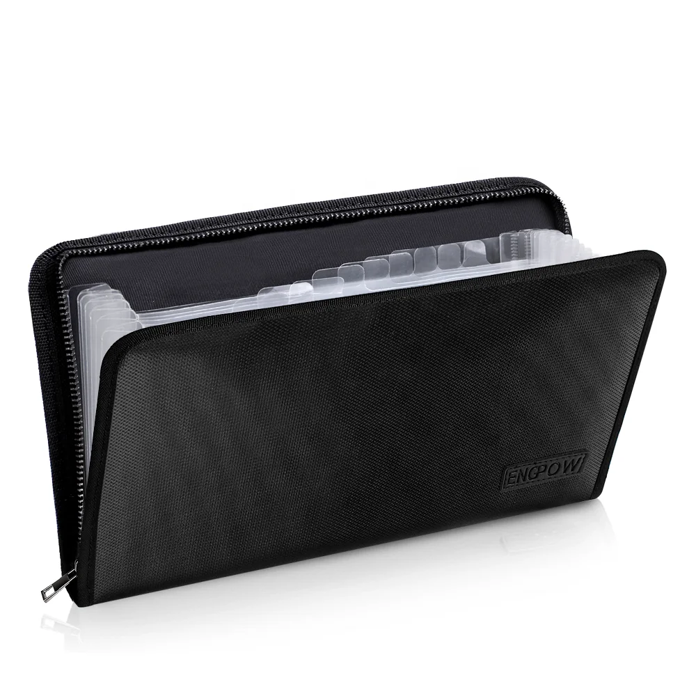 A4 Expanding File Folder Important Document Water Resistant Money Document Bag for office and school use