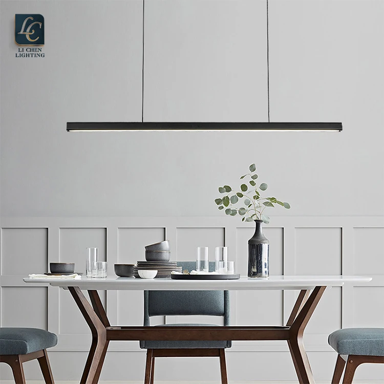 P0055 Simple Design Indoor Decoration Office Home Commercial Black LED Modern Pendant Lamp