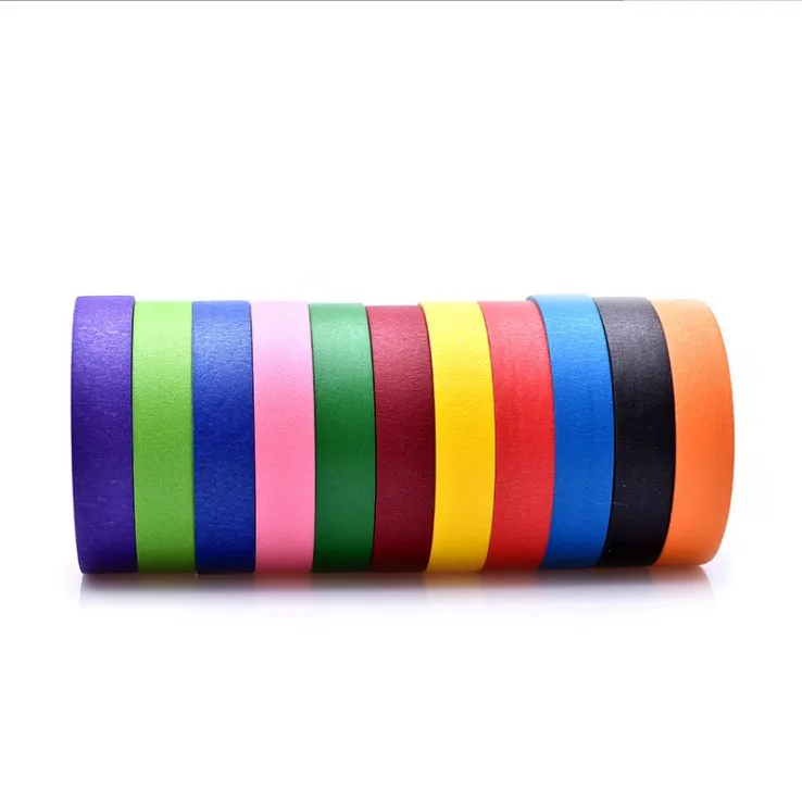 Customized Colored Masking Tape of Colorful Craft Tape With Vibrant Rainbow Color Great for Art Labeling Classroom Decorations
