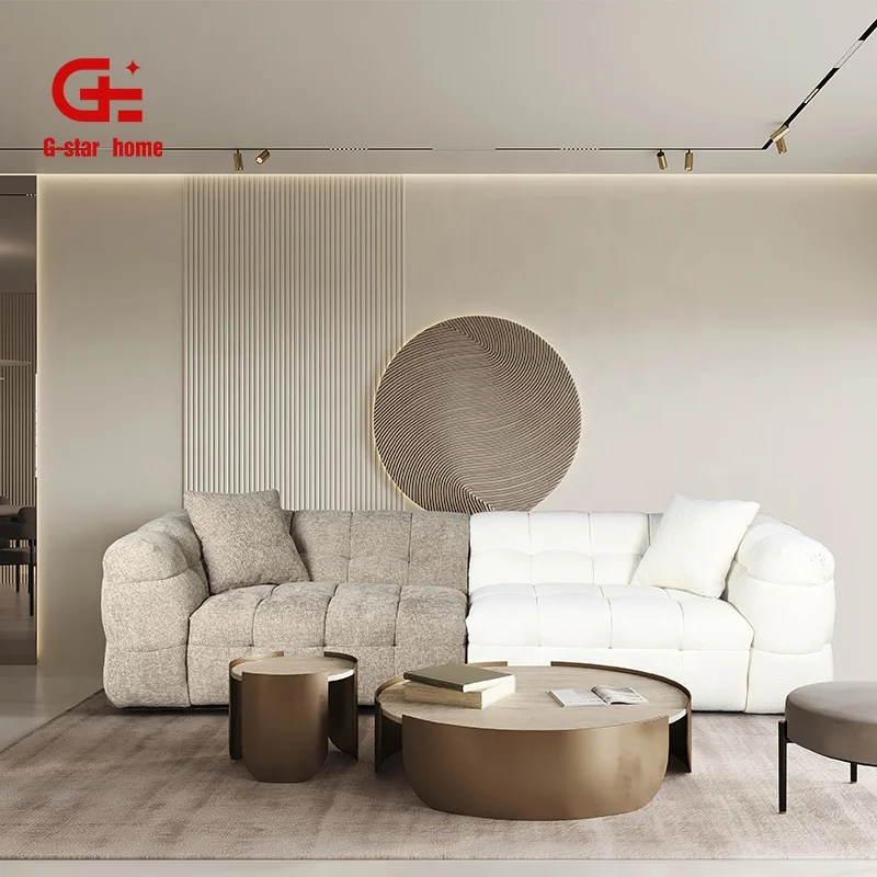 Комплект секционных диванов в скандинавском стиле модульный диван диваны для гостиной 3 места итальянская мебель