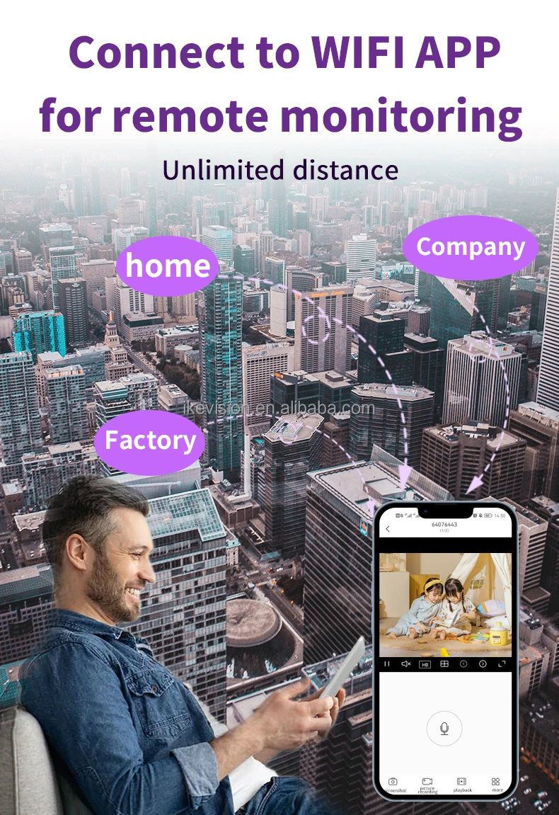 WiFi Night Vision Smart Camera with Motion Alarm - Image 3