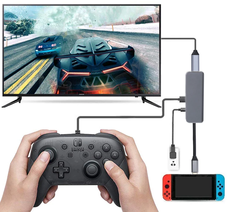 Welcome OEM Order, Factory Whole Selling Aluminum Type C Adapter Hub 4 In 1 Usb C To HDMI 4k Hdtv Hub Usb3.1 Adapter Powerology 4 In 1 Usb-c Hub With HDMI Usb Aux - Buy Usb Type C Usb 3.1 Type-c Hub Naar HDMI Adapter 4k Hub C Rj45 (ethernet Gigabit) HDMI 3x Usb 3.0 (u Adaptor adaptador Usb Tipo C HDMI Hub 2k-4k Hub 4 En 1 Tipo C A HDMI 4k Con 2 Puertos Usb Multi-port Usb Type-c Hub With 4k HDMI usb Hub C Hub HDMI Adapter 4 In 1 Type-c Hub Docking Station Adaptador Usb 4k HDMI 4k Usb S