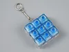 Nine-key transparent blue j
