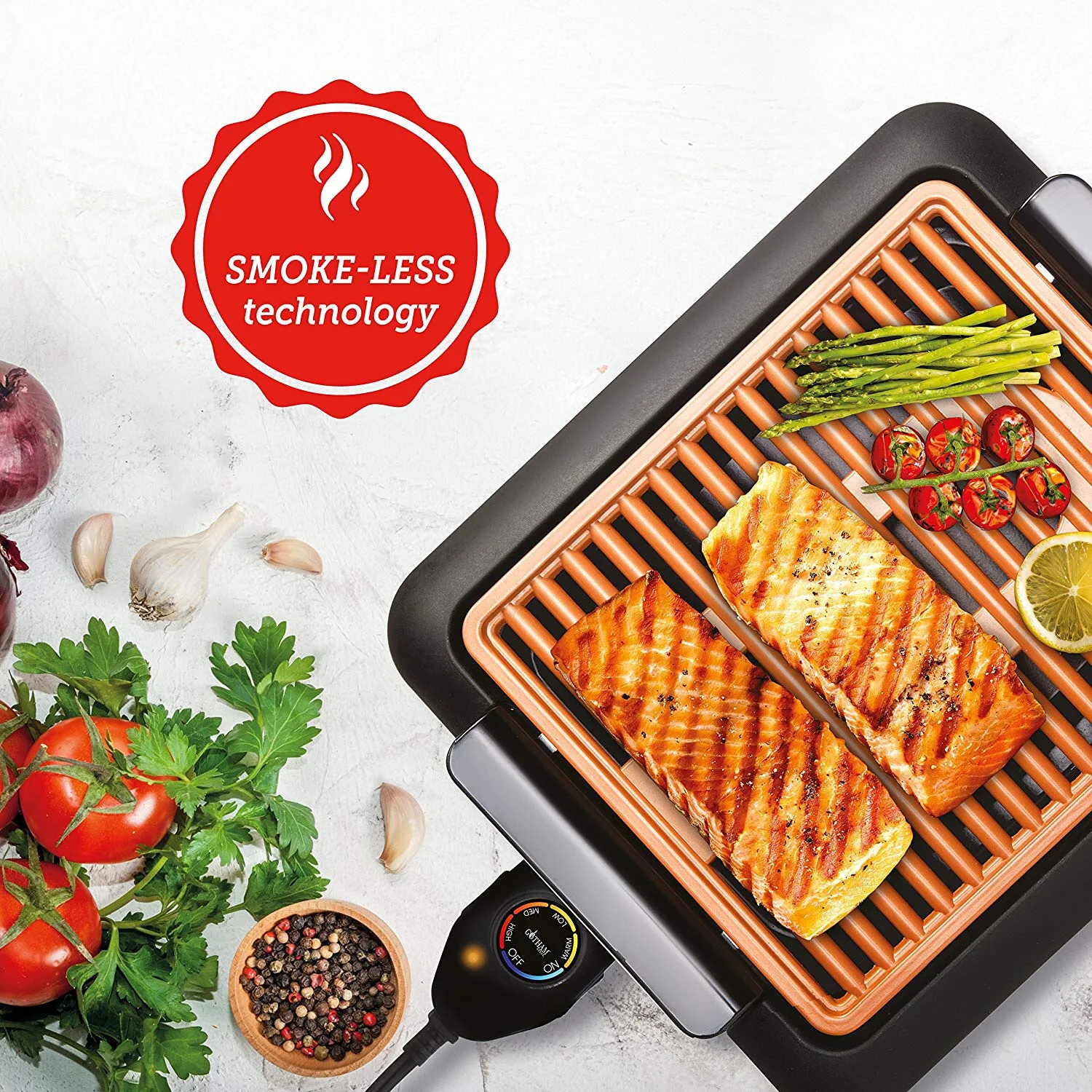 Gotham Steel Electric Smokeless Grill Gotham Smokeless Electric