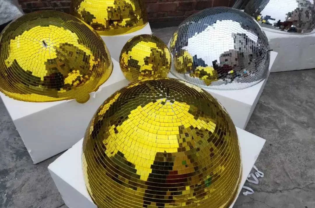 Gold Disco Mirror Ball 