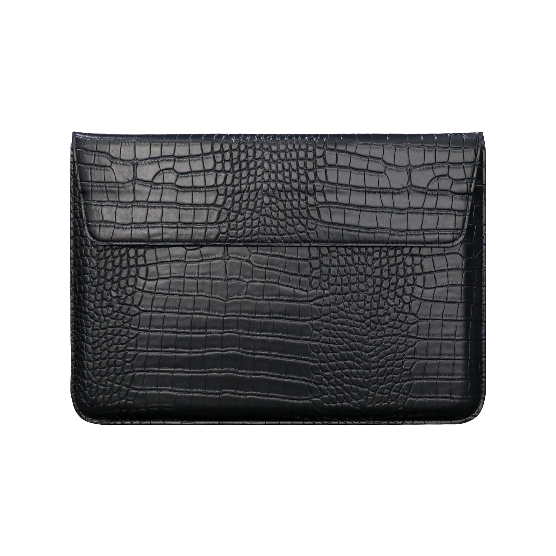 Factory Notebook Computer Pouch Crocodile Skin PU Leather Laptop Sleeve Bag Case for Macbook