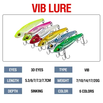Lure Bait Metal Teaser VIB Long Casting Dragon Tooth Laser Vibrating Electroplated Live Bait Hooks Stock Realistic Fish – Metal Jig – view 4