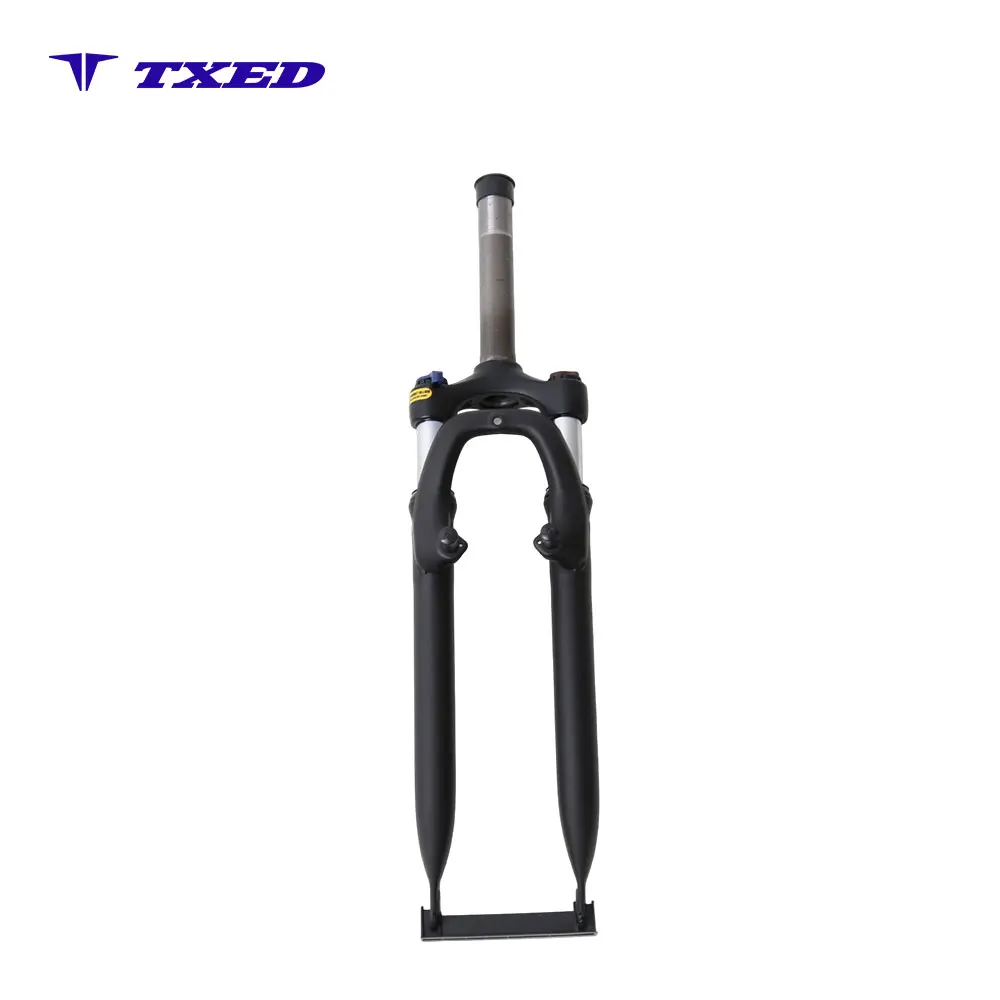 Lightweight Aluminum BMX Coil Suspension Fork Mechanical Lockout Threaded Design Smooth Riding 26 Inch 50MM Travel Bicycle Fork