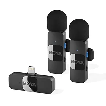 BOYA Wireless Lavalier Microphone for Android USB C Mini Lapel Type C for Video Recording Podcast YouTube Live Streaming