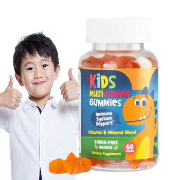 Vegan Mineral Multivitamins Supplement Immune Support Sugar Free Kids Multivitamin Gummy