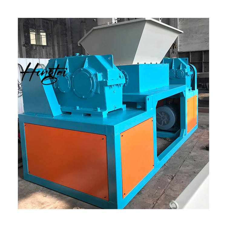 Hengtai machine Two Shaft Shredder high productivity large sized plastic material scrap choppers recycling machine