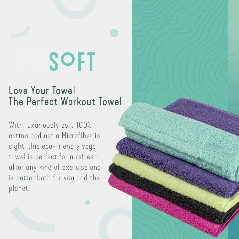 Eco Friendly Working Out Exercise Absorbent Fitness Sweat Towel Soft Cotton 38 Inch Fast Drying Safe Beach Towels Yoga Towel