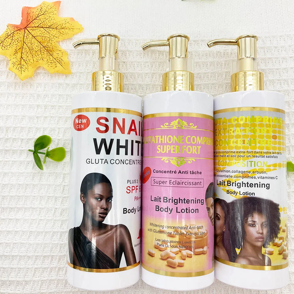 Super Eclaircissant Body Lotion Concentre Anti Tache Glutathion Comprime  350ml Body Lotion Moisturizing Soft for Black Skin