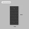 Panel Perforado Vertical - Negro 28*12cm