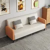 Orange and off-white [sponge seat cushion]