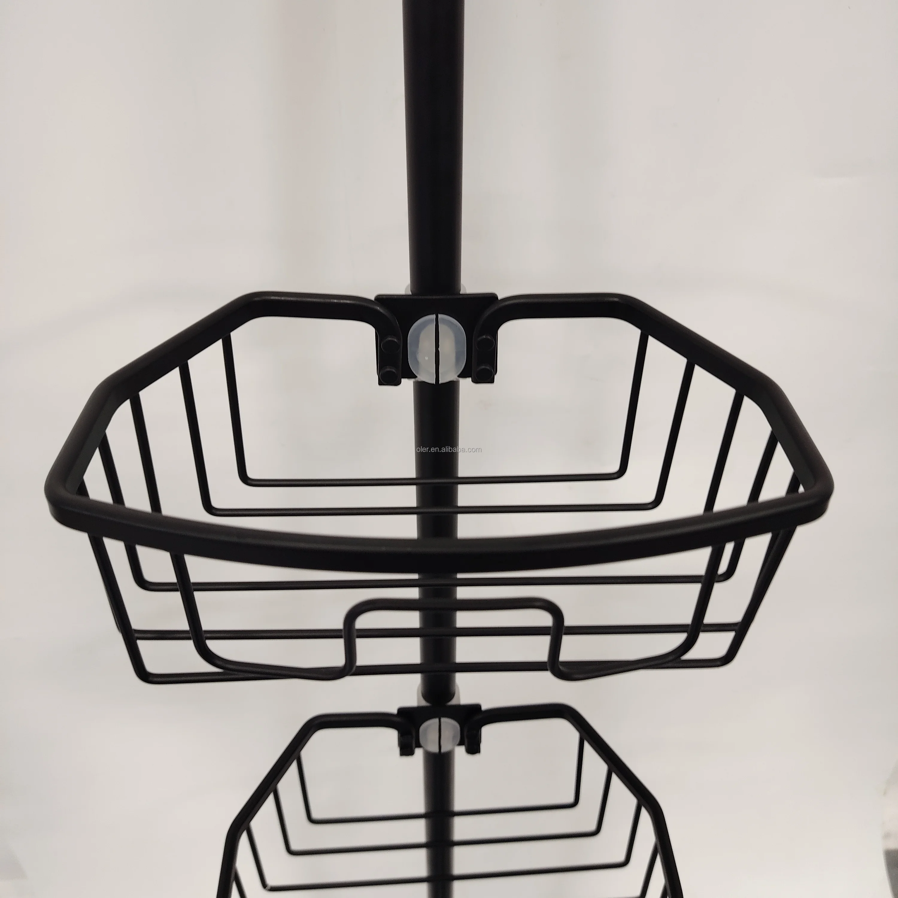 Decor Home Corner Shower Caddy Tension Pole Rust Proof 4tier Telescopic Adjustable Corner Shelf