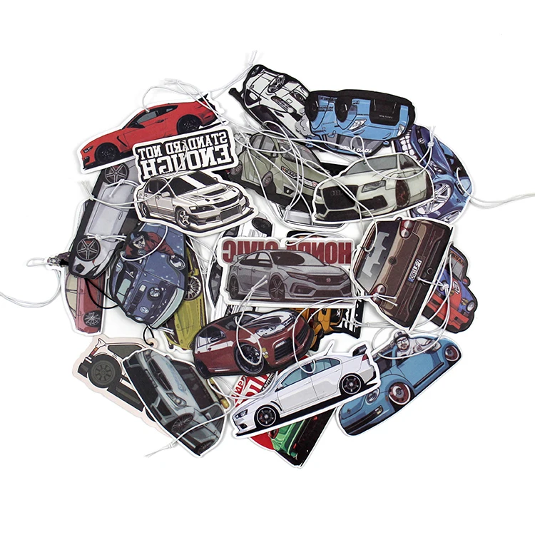 Wholesale Hanging Different Smells Fresh Air Freshener Perfume Paper