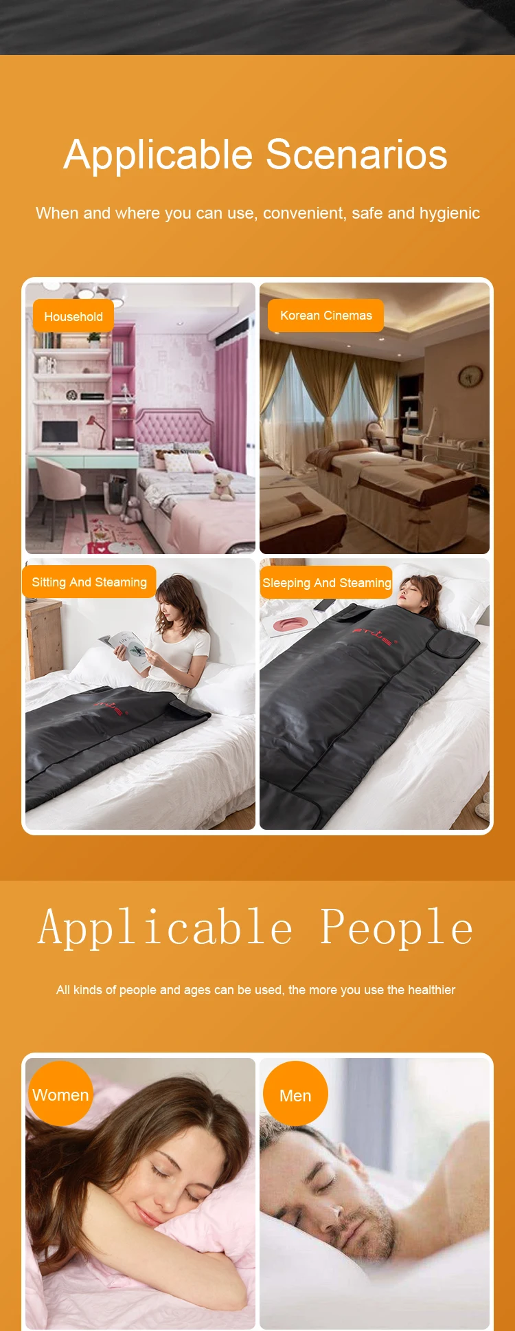 Gyzx Weight Loss And Detox Customizable Far Infrared Sauna Blanket Infrared Heated Body Wrap