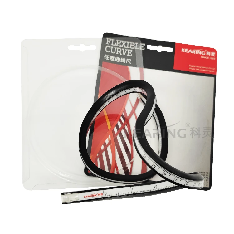 Kearing 50cm & 20 Inch Double-sided Ruler with One Side Metric and Imperial KF50