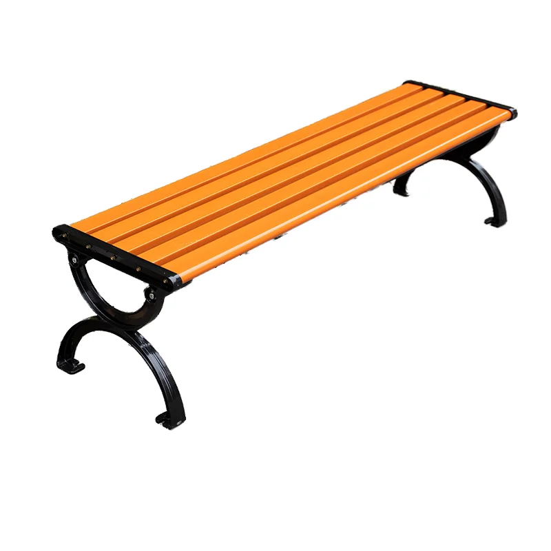 Eco-friendly plastic wood outdoor high quality park chair bench without backrest