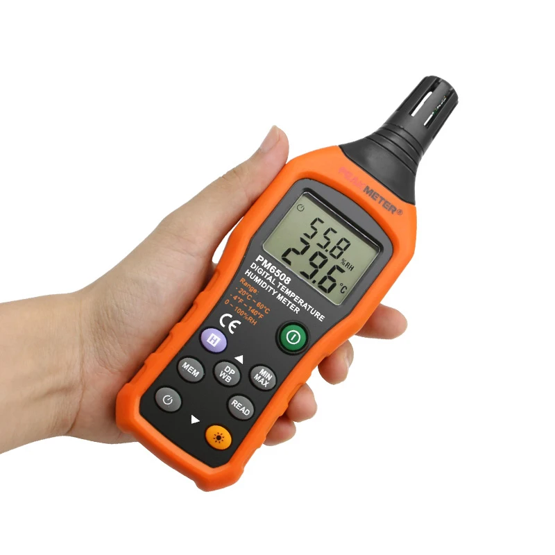 Peakmeter Pm6508 Factory Price High Accuracy Digital Ambient Air  Temperature Thermometer Humidity Meter Hygrometer Dew Point - Buy Humidity