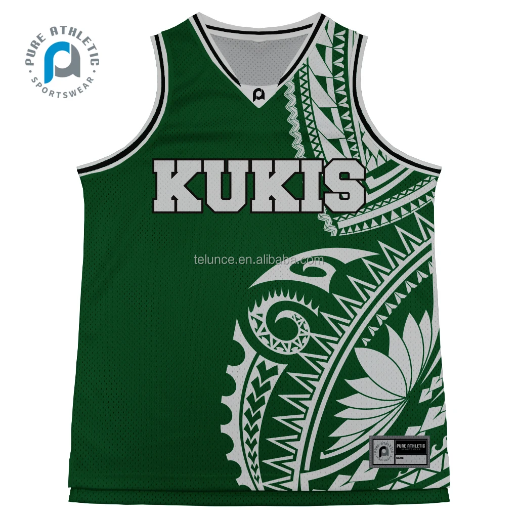 Source PURE Wholesale blank basketball wear shirt set custom polynesian  sublimation youth basketball jersey uniform on m.