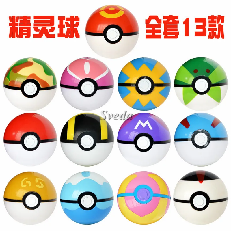 
 Рекламная игрушка Покемон мяч 7 см GS тыкать Мячи Горячая игра Покемон Go мяч с фигуркой внутри  