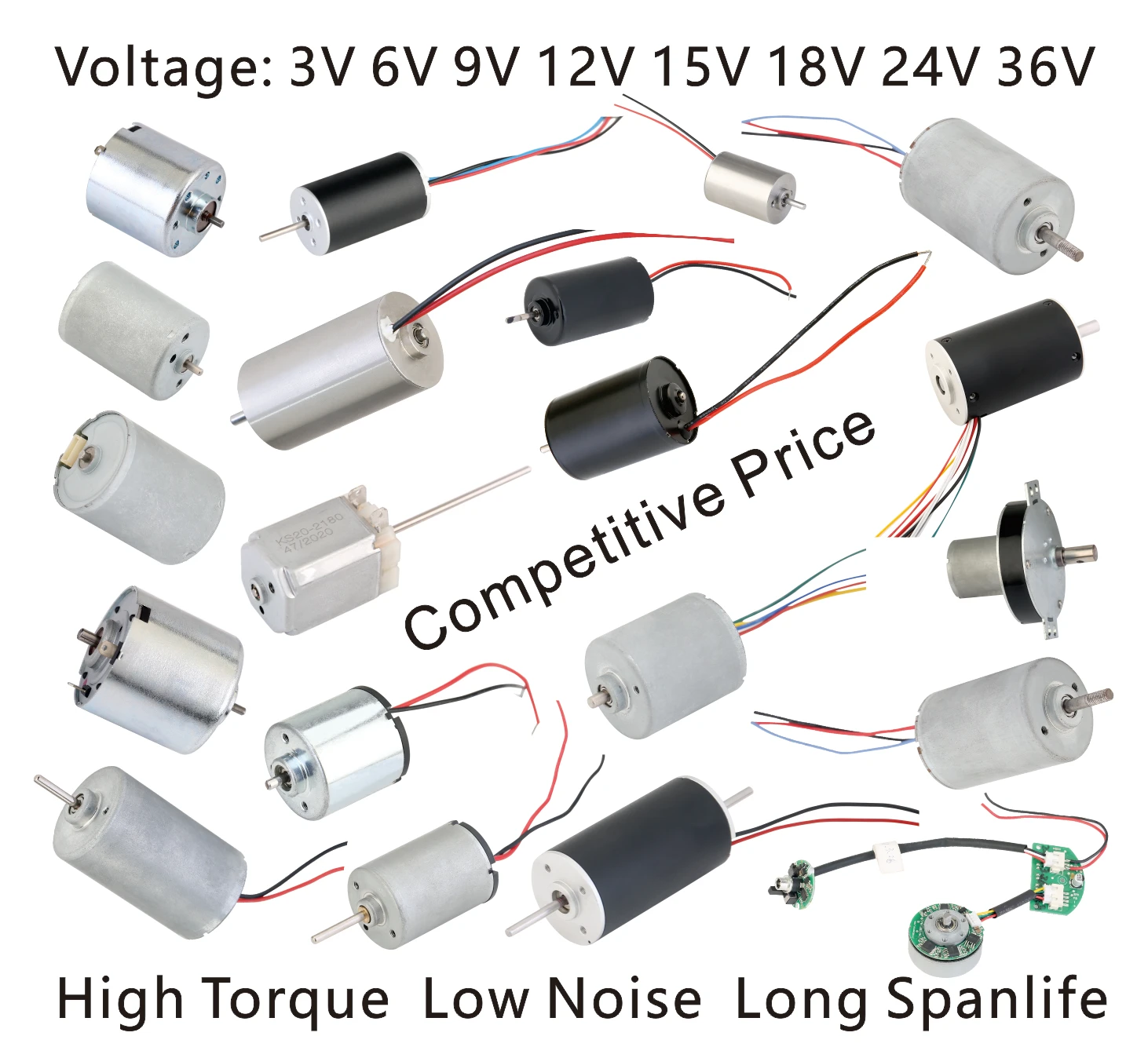coreless electric motor 22D X 25L DC Coreless Motor 12V, 11500 RPM main image 0