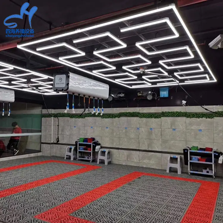 The Customized Led Hexagon Light Modern Ceiling Lights Car Workshop Light