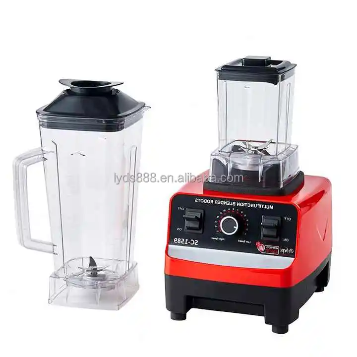 Top Heavy 2 in 1 Commercial Mixer Duty Milk Food, Shake Sales Smoothie Processor and Juicer Blender