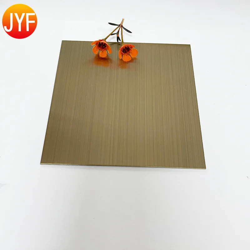 H325 PVD Coated Champagne Gold Stainless Steel Sheet Colored Stainless Steel