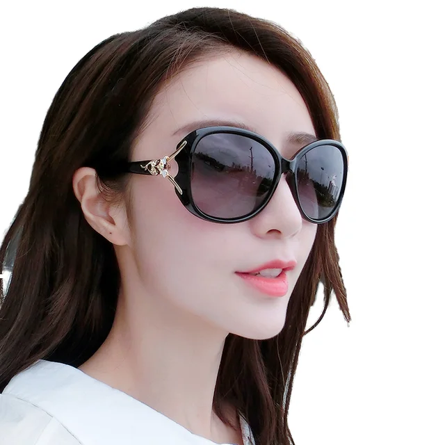 2024 New Trendy High-End Large Frame Toad Mirror Sunglasses for Women Blue/Pink/Grey PC Frame Popular in Europe and America