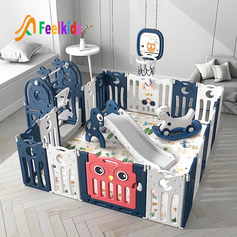 Hot Selling Custom Indoor Playyard Luxury Children Cheap Play Yard Kids Portable Foldable Fence Plastic Baby Safety Playpen
